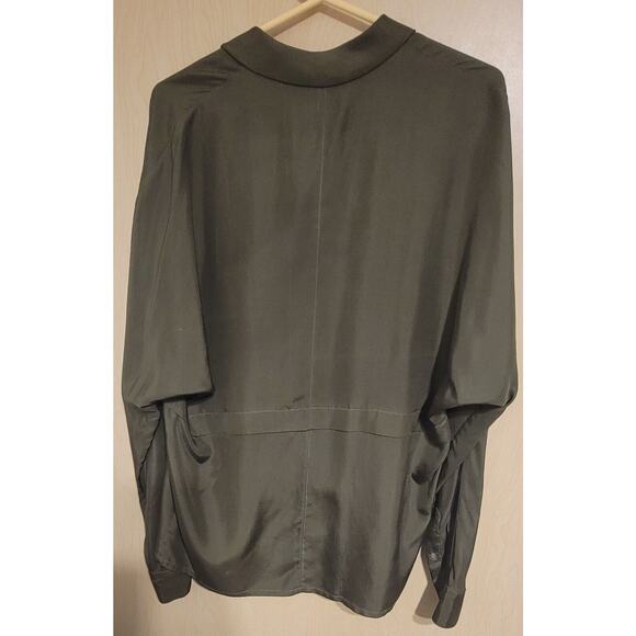 Sara Stugeon Vintage 100% Silk Tunic Blouse Shirt Size 2 - Picture 3 of 7